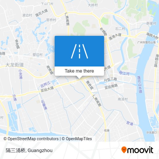 隔三涌桥 map