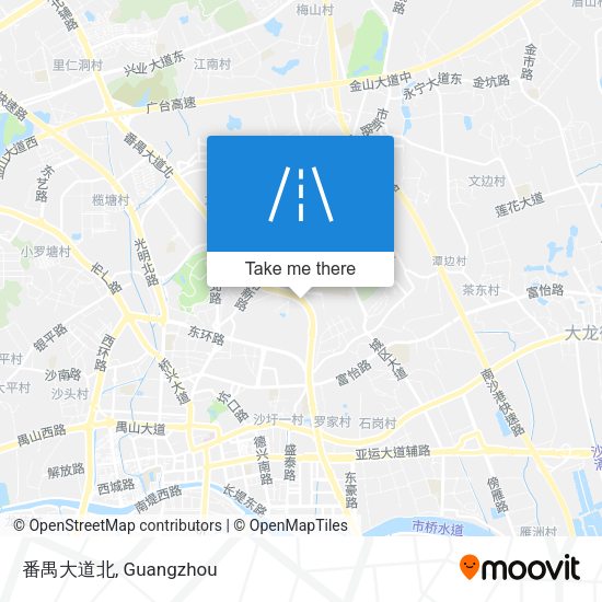番禺大道北 map