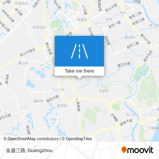 金盛三路 map
