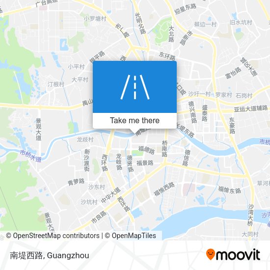 南堤西路 map