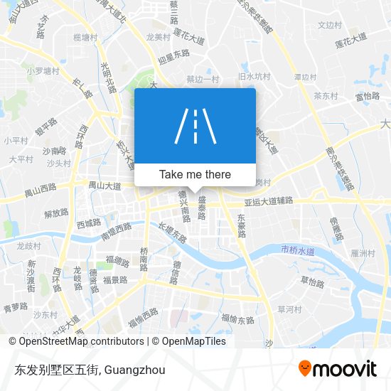 东发别墅区五街 map