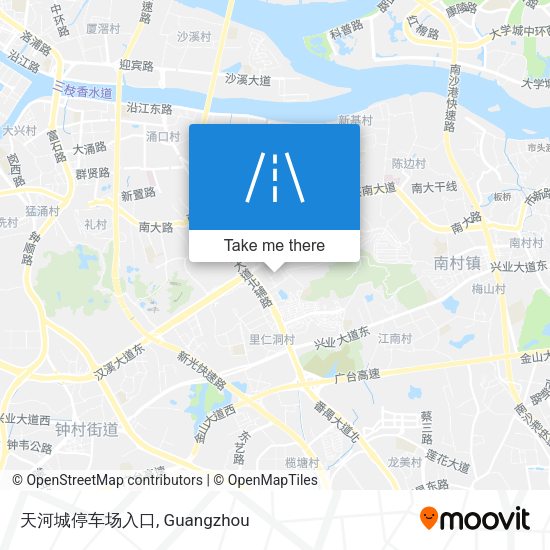 天河城停车场入口 map
