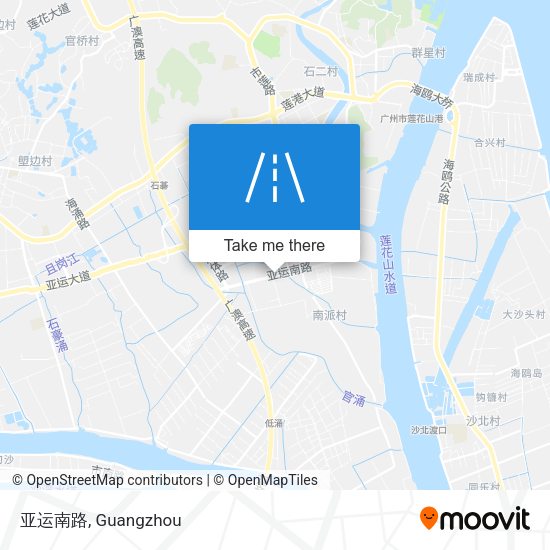 亚运南路 map