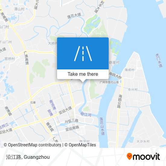 沿江路 map