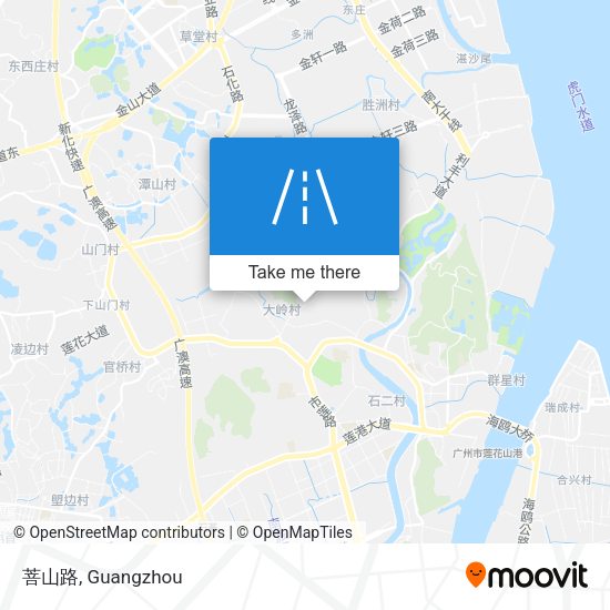 菩山路 map