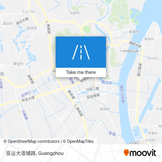 亚运大道辅路 map