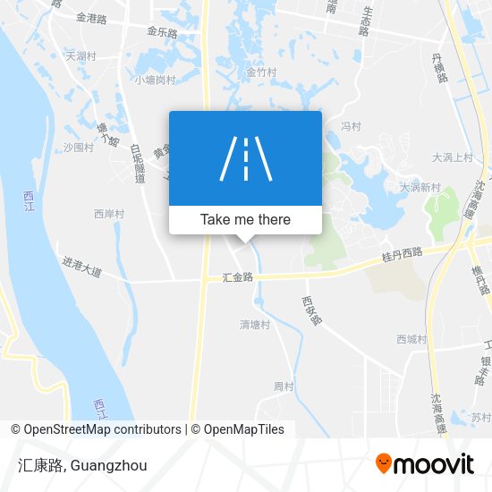 汇康路 map