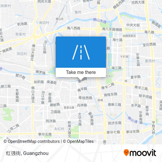 红强街 map