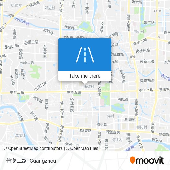 普澜二路 map