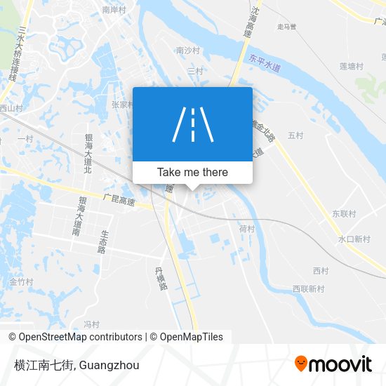 横江南七街 map