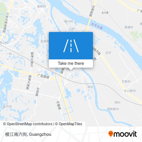 横江南六街 map
