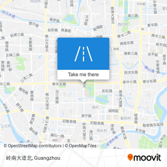 岭南大道北 map