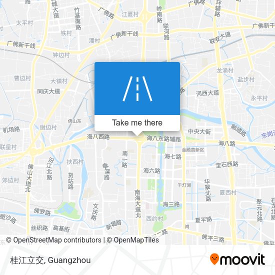 桂江立交 map
