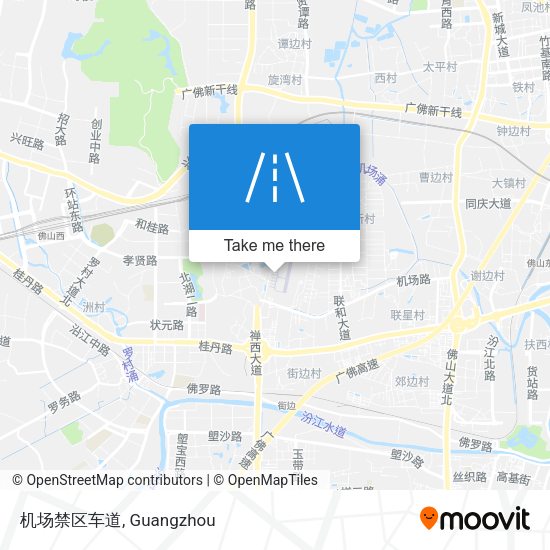 机场禁区车道 map