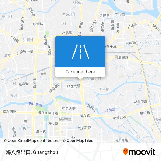 海八路出口 map