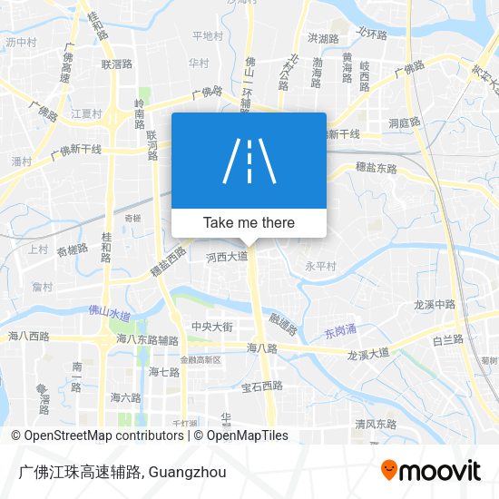 广佛江珠高速辅路 map