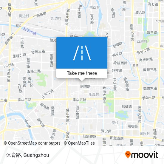 体育路 map