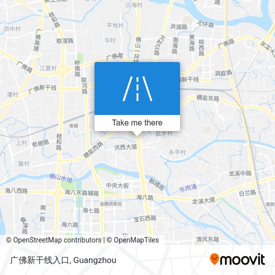 广佛新干线入口 map
