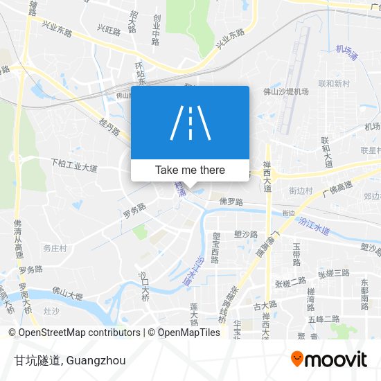 甘坑隧道 map
