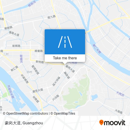 豪岗大道 map