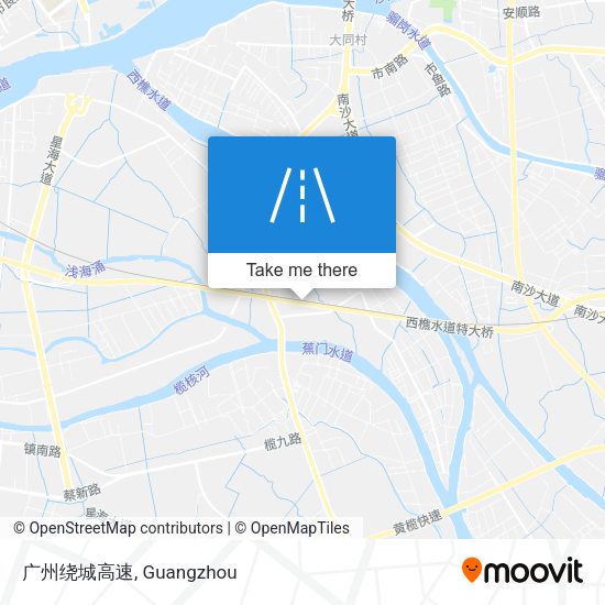 广州绕城高速 map