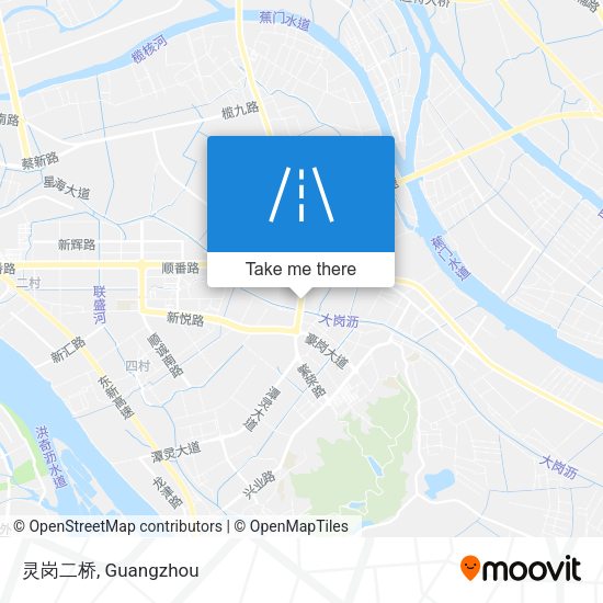 灵岗二桥 map