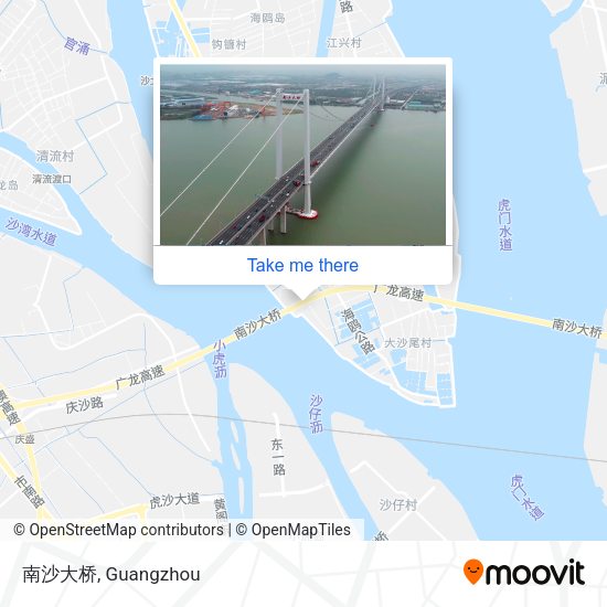 南沙大桥 map