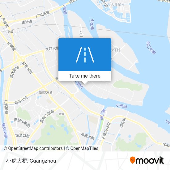 小虎大桥 map
