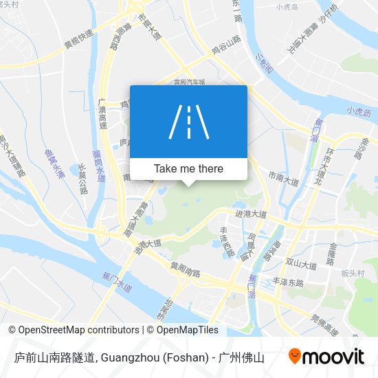 庐前山南路隧道 map
