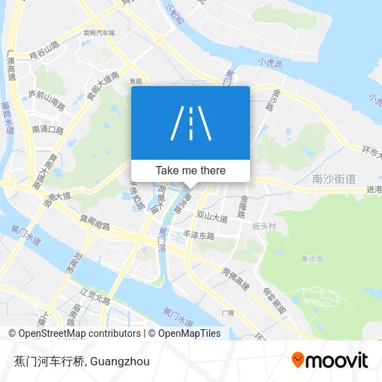 蕉门河车行桥 map