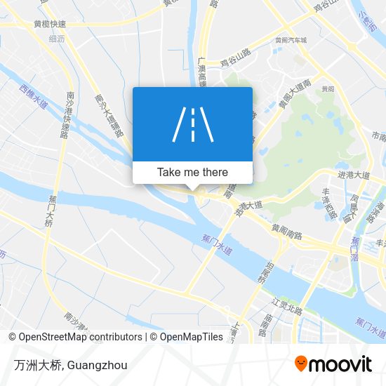 万洲大桥 map