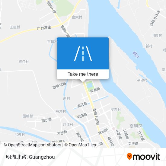 明湖北路 map