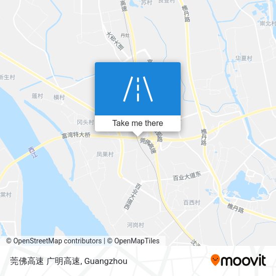 莞佛高速 广明高速 map
