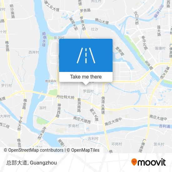 总部大道 map