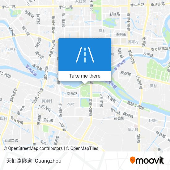天虹路隧道 map