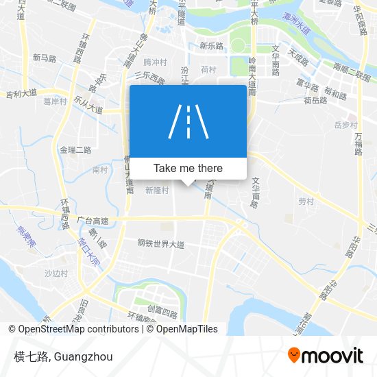 横七路 map
