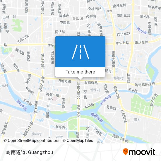 岭南隧道 map
