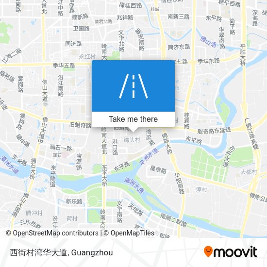 西街村湾华大道 map