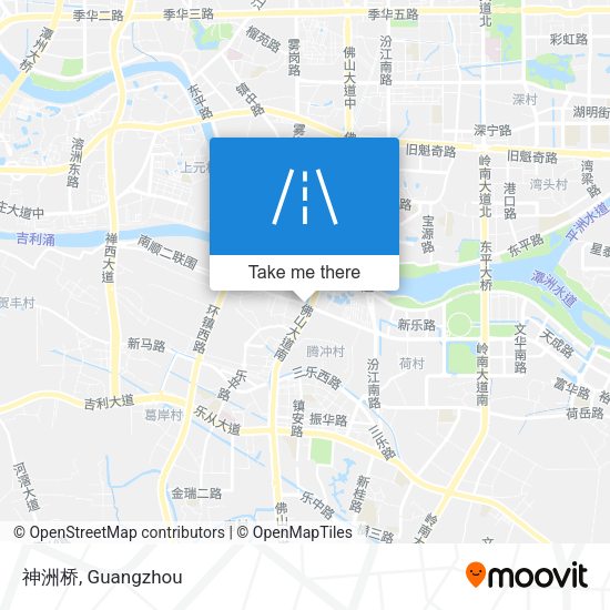 神洲桥 map