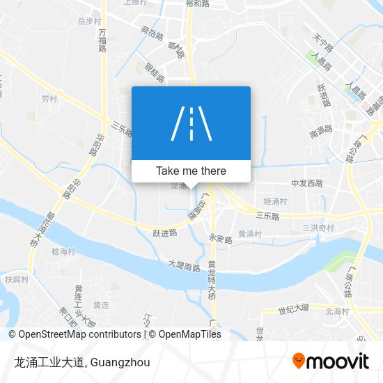 龙涌工业大道 map