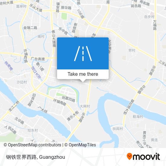 钢铁世界西路 map
