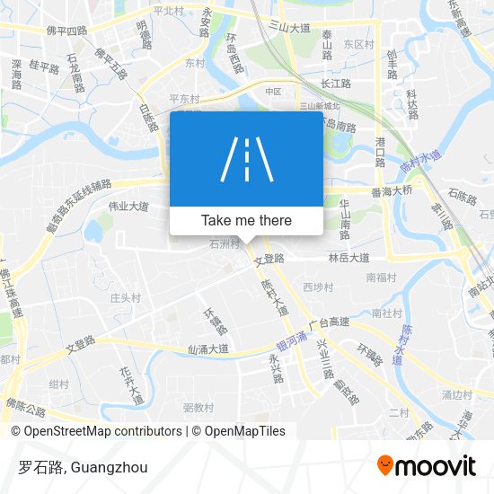 罗石路 map