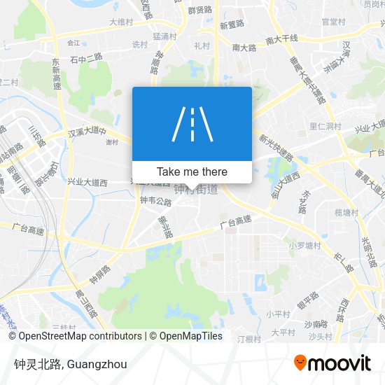 钟灵北路 map