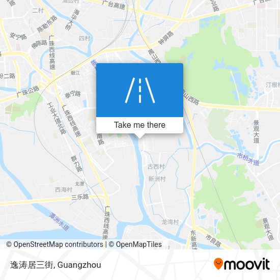 逸涛居三街 map