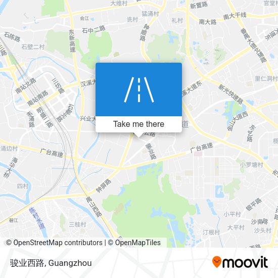 骏业西路 map