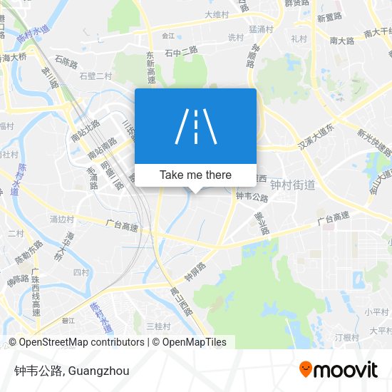 钟韦公路 map