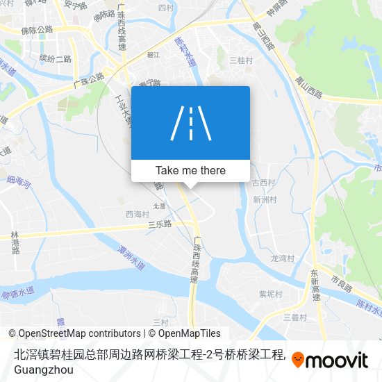 北滘镇碧桂园总部周边路网桥梁工程-2号桥桥梁工程 map