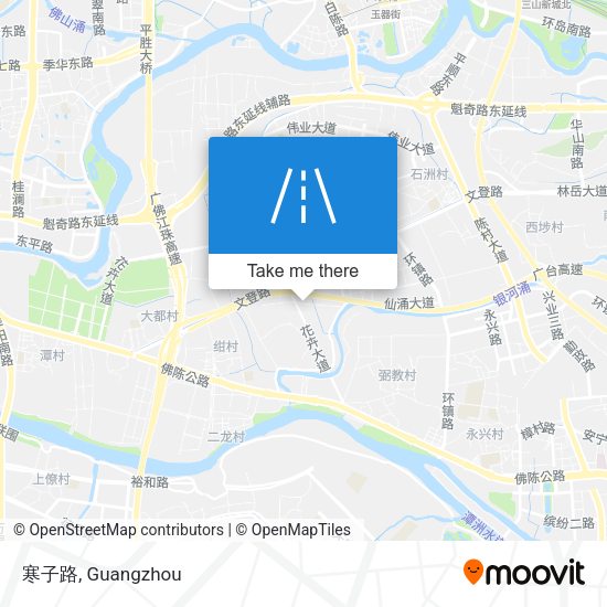 寒子路 map