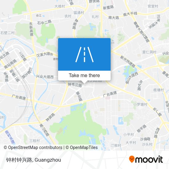 钟村钟兴路 map