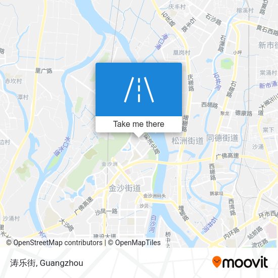 涛乐街 map